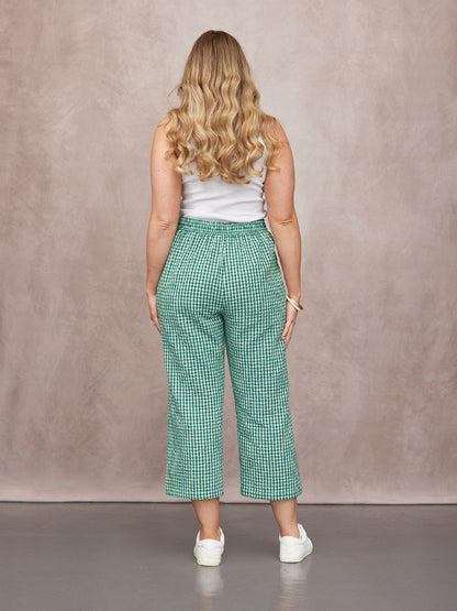 Rhianna Culotte - Green Gingham