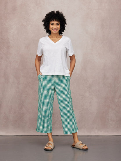 Rhianna Culotte - Green Gingham