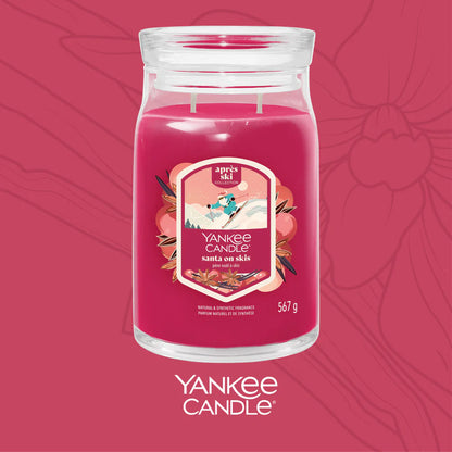 Santa on Skis Signature Large Jar