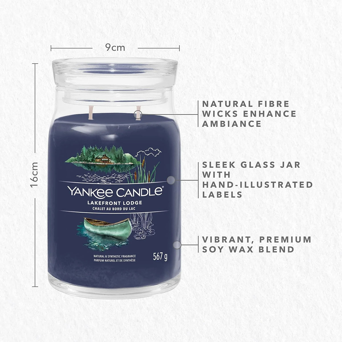 Lakefront Lodge Signature Large Jar - Black November