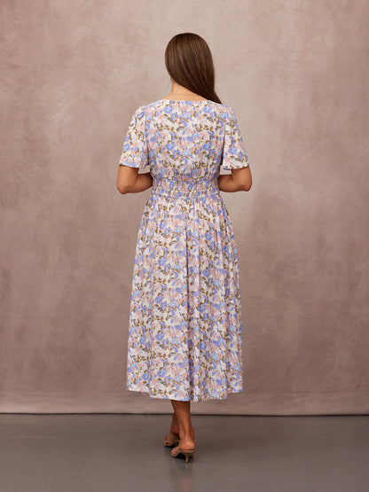 Maddie Short Sleeve Dress - Floral Print
