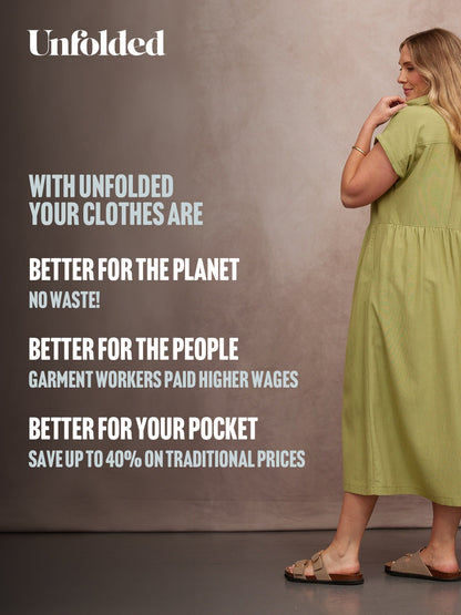 Rhiona Linen Shirt Dress - Olive