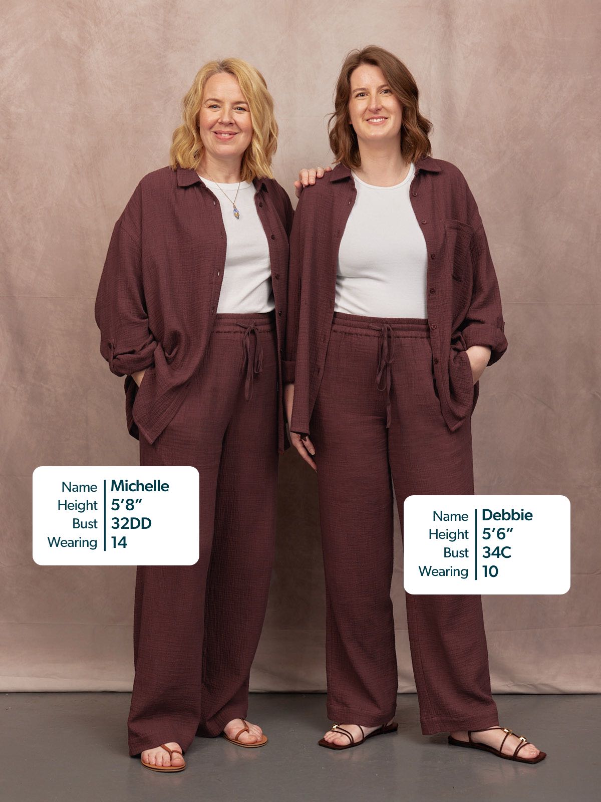 Deborah Oversized Cotton Crinkle Shirt - Brown