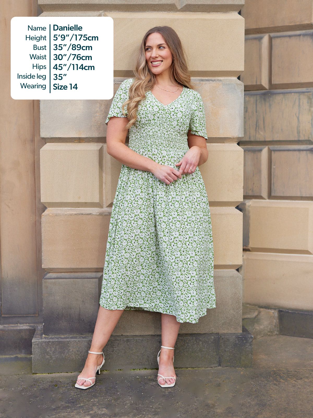 Maddie V-Neck Short Sleeve Dress - Olive Print
