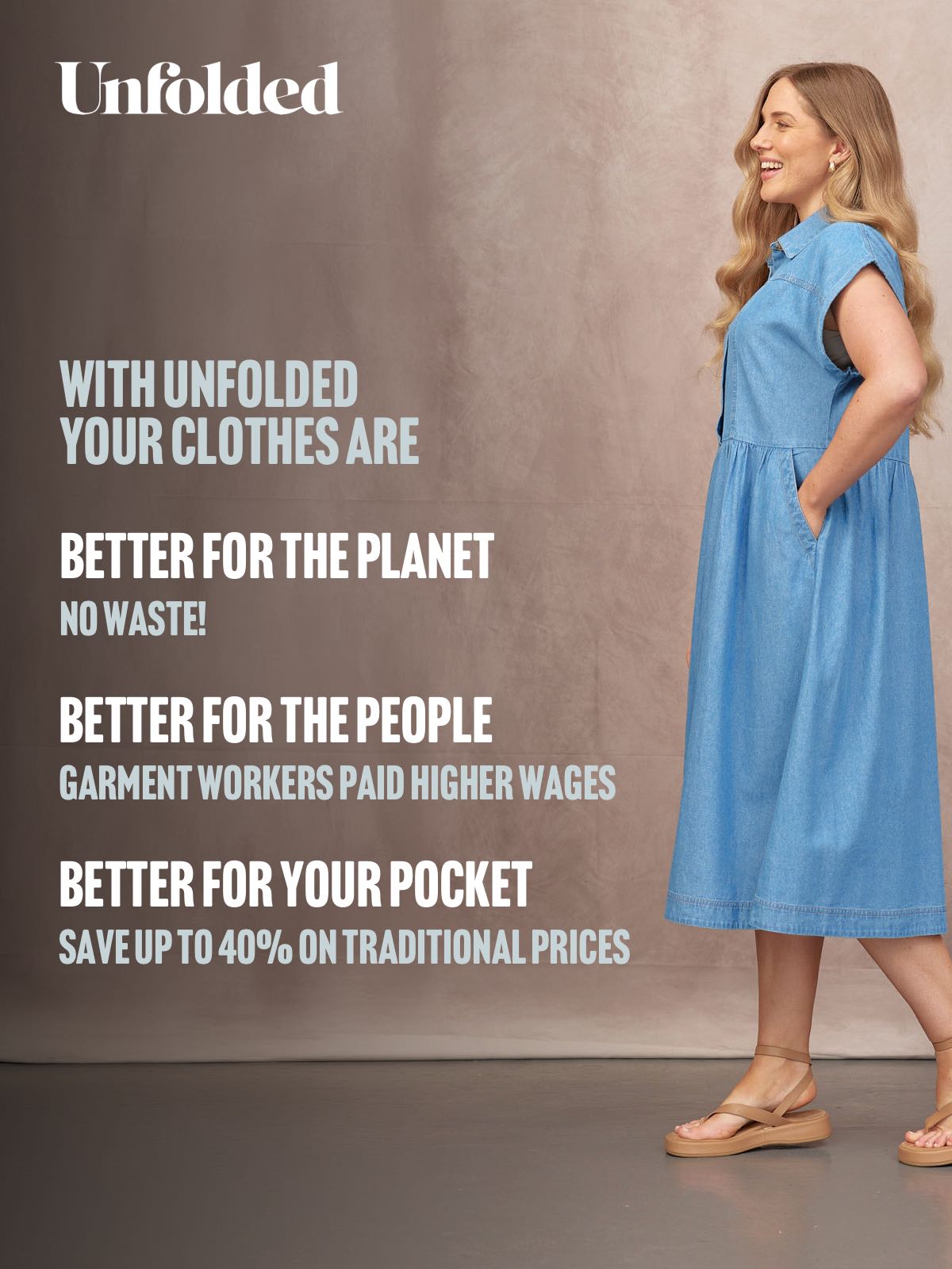 Rhiona Shirt Dress - Mid Wash Denim