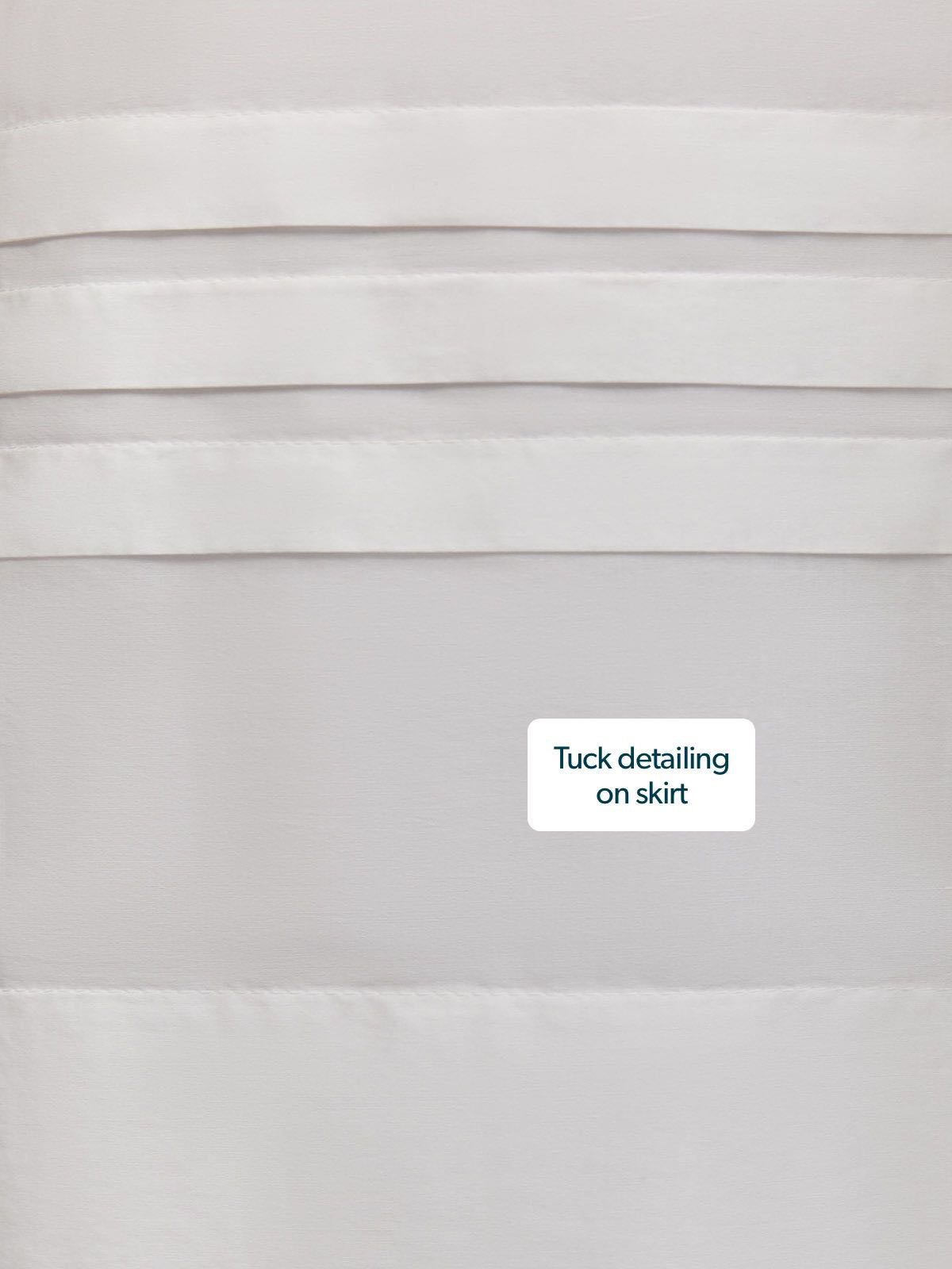 Rhiona Tuck Detail Shirt Dress - White