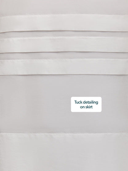Rhiona Tuck Detail Shirt Dress - White