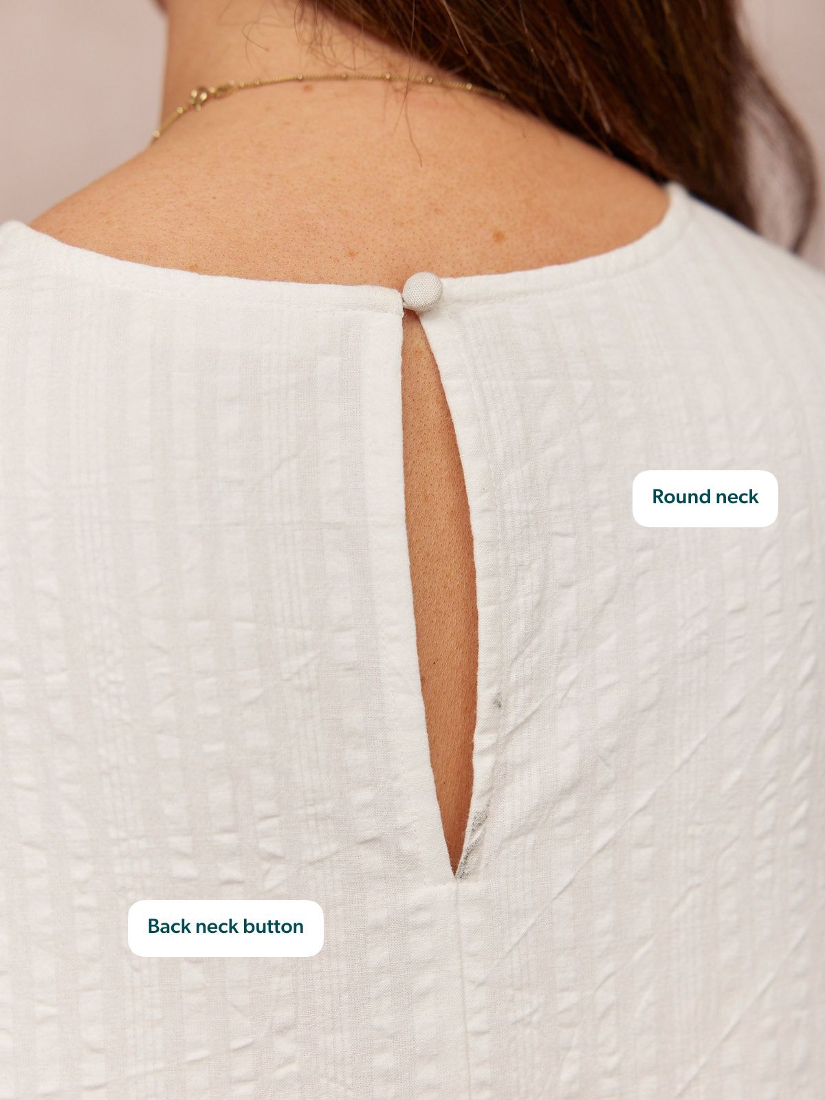 Fiona Tiered Dress - White & Navy