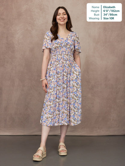Maddie Short Sleeve Dress - Floral Print
