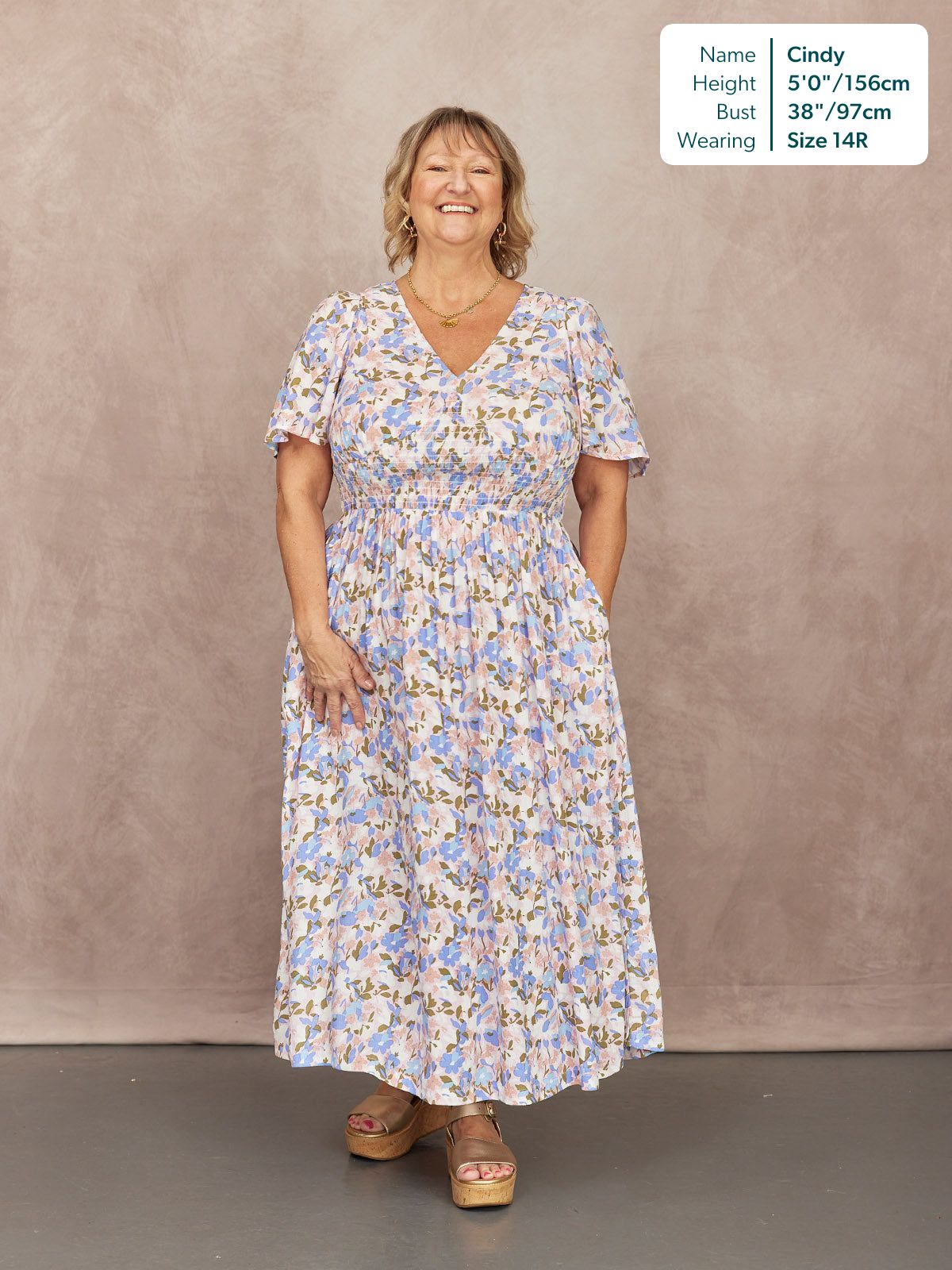 Maddie Short Sleeve Dress - Floral Print