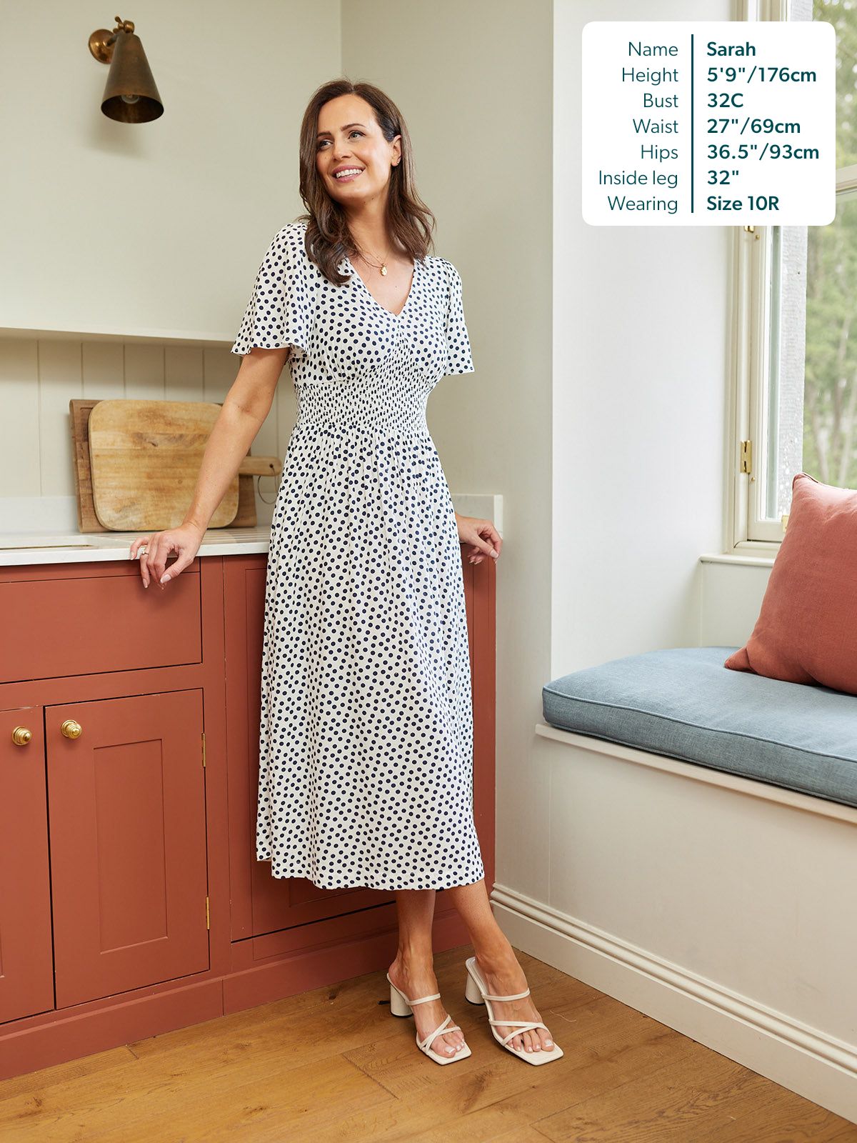 Maddie Short Sleeve Dress - Polka Dot Print