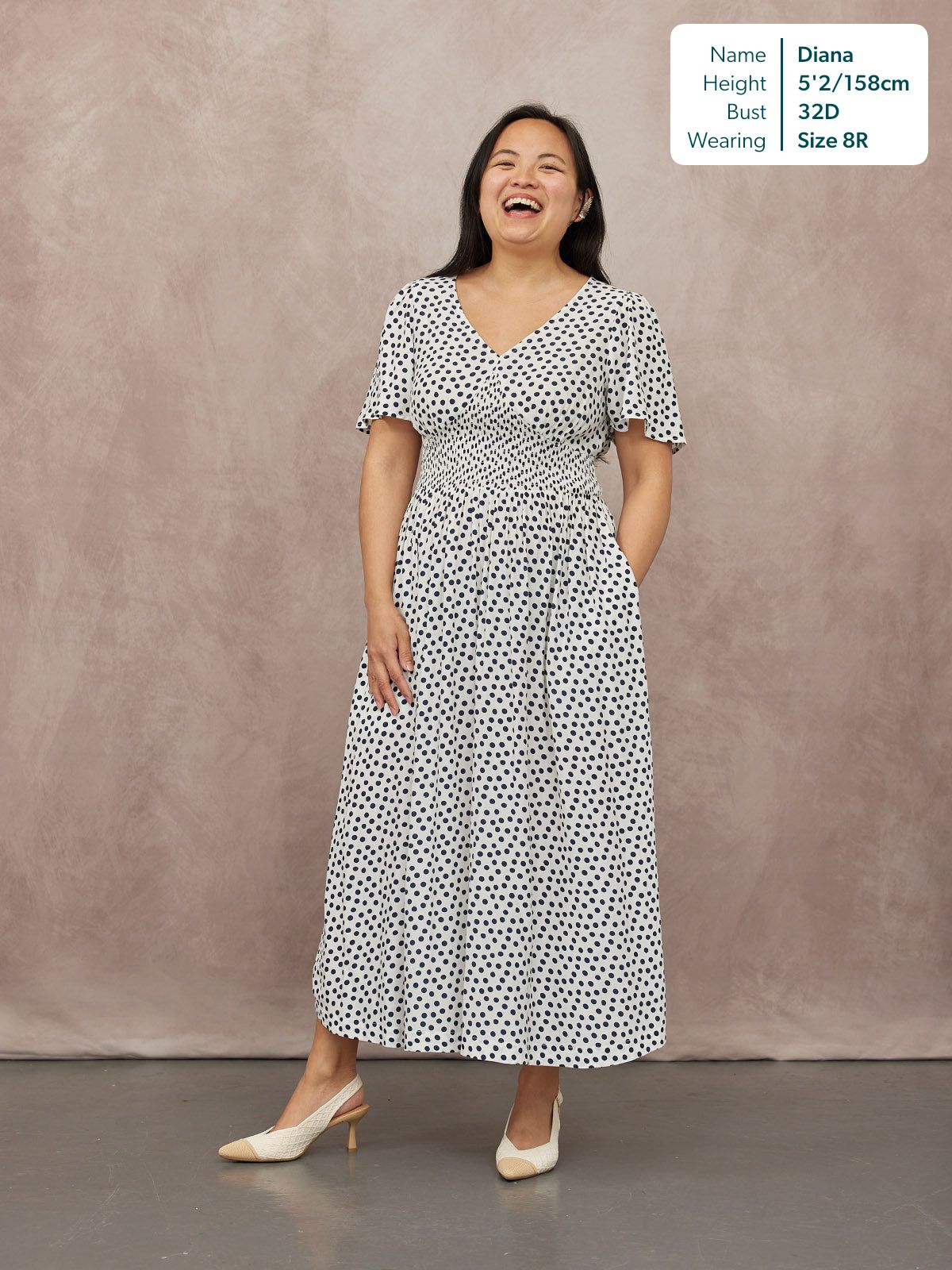 Maddie Short Sleeve Dress - Polka Dot Print