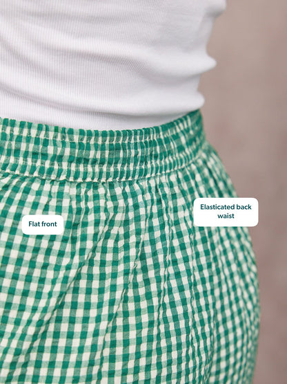 Rhianna Culotte - Green Gingham